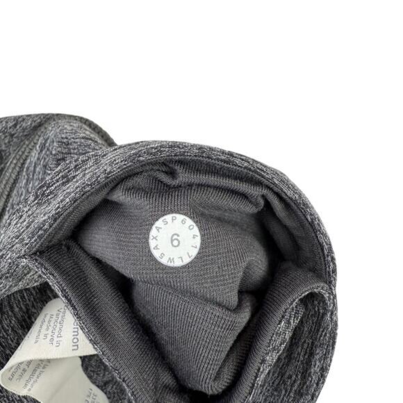 Lululemon Tied To It 7/8 Tight 25" Luxtreme In Heathered Black Dark Carbon Sz 6 - Picture 5 of 7